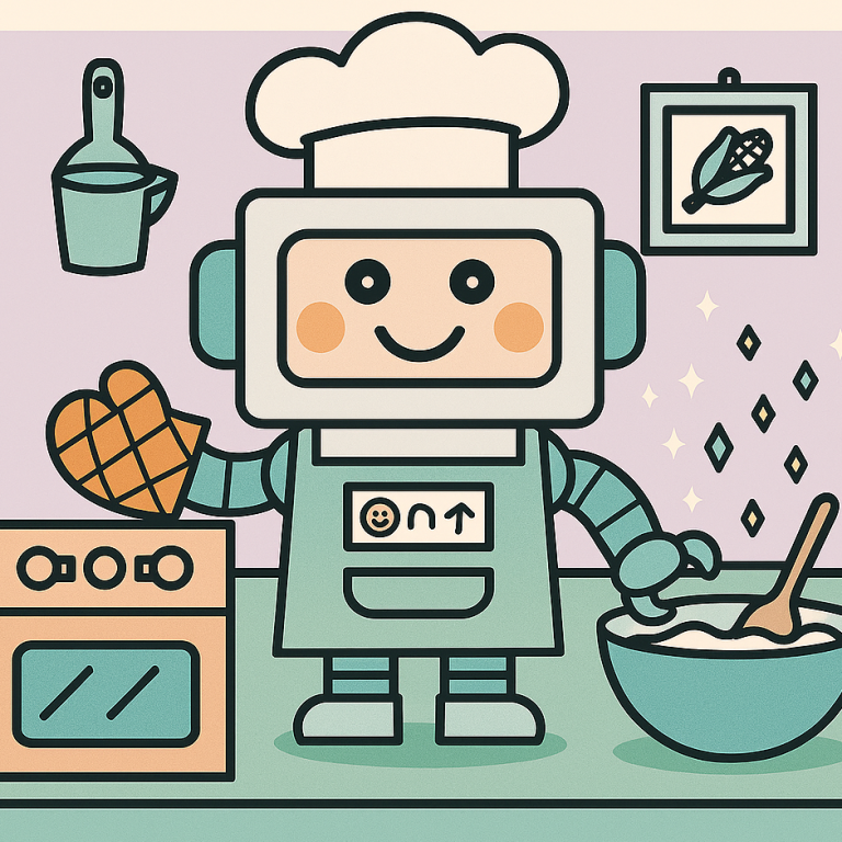 Robot cook A robot cooking in the kitchen